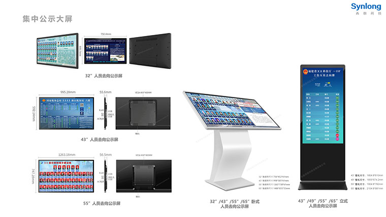 西朗科技人员去向公示屏